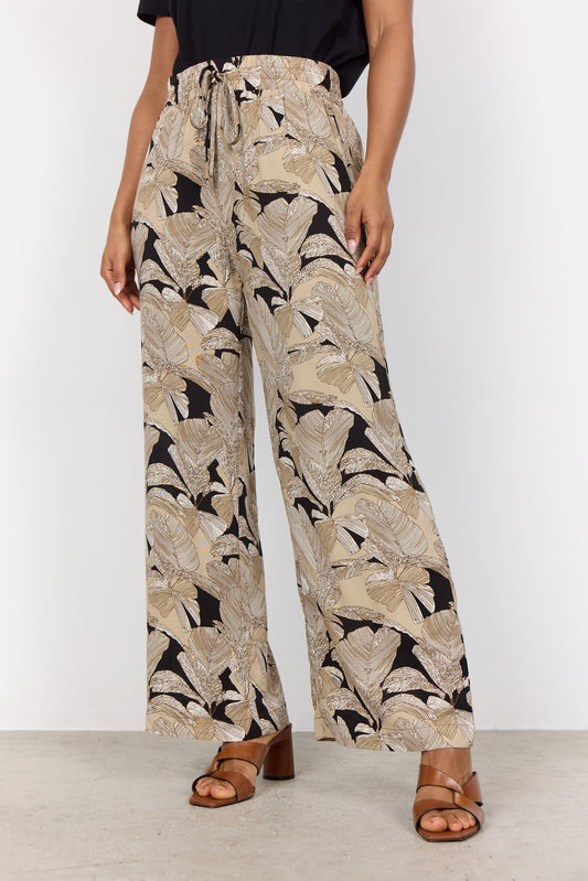 Soya Concept - Leaf Print Pants