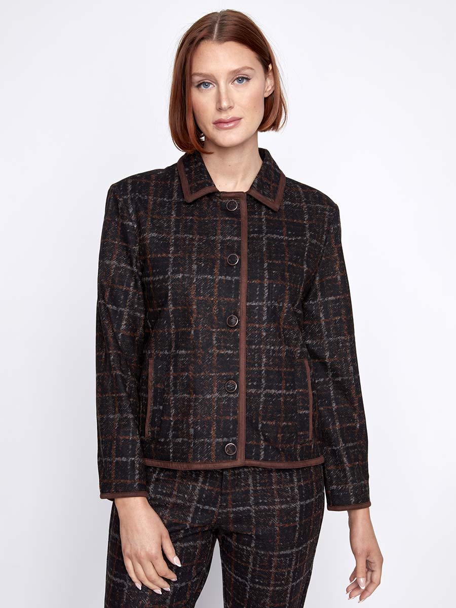 CYC - Brown and Black Plaid Jacket