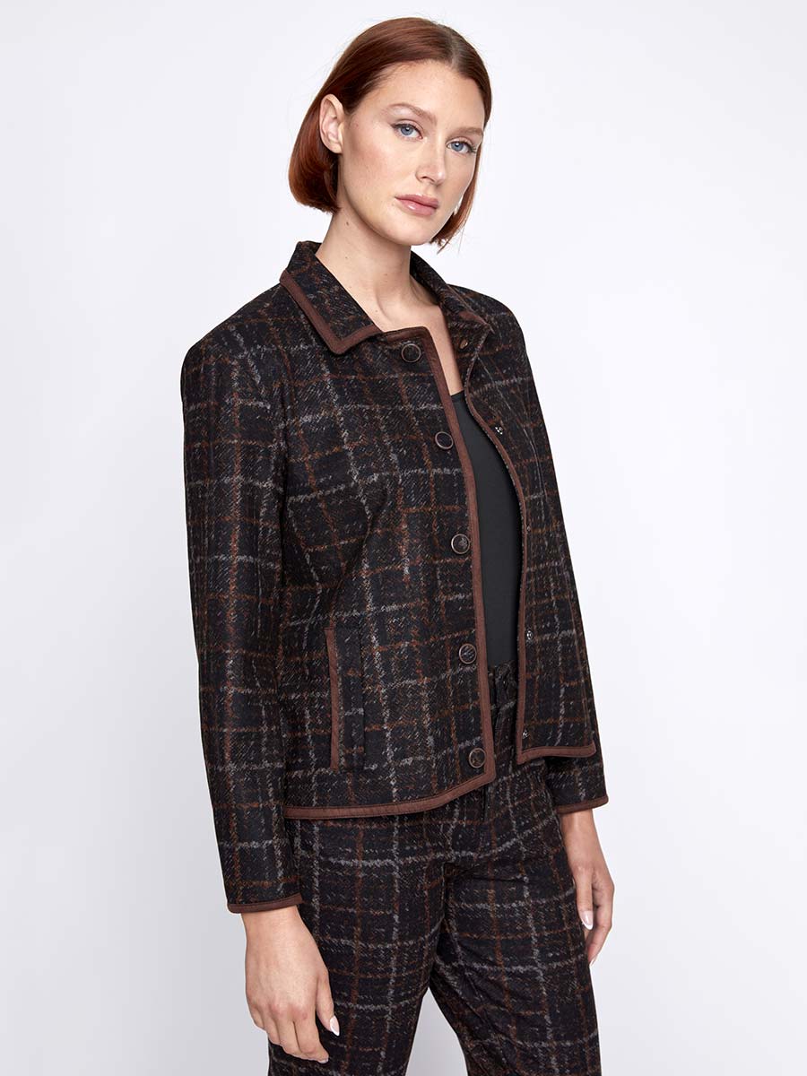 CYC - Brown and Black Plaid Jacket