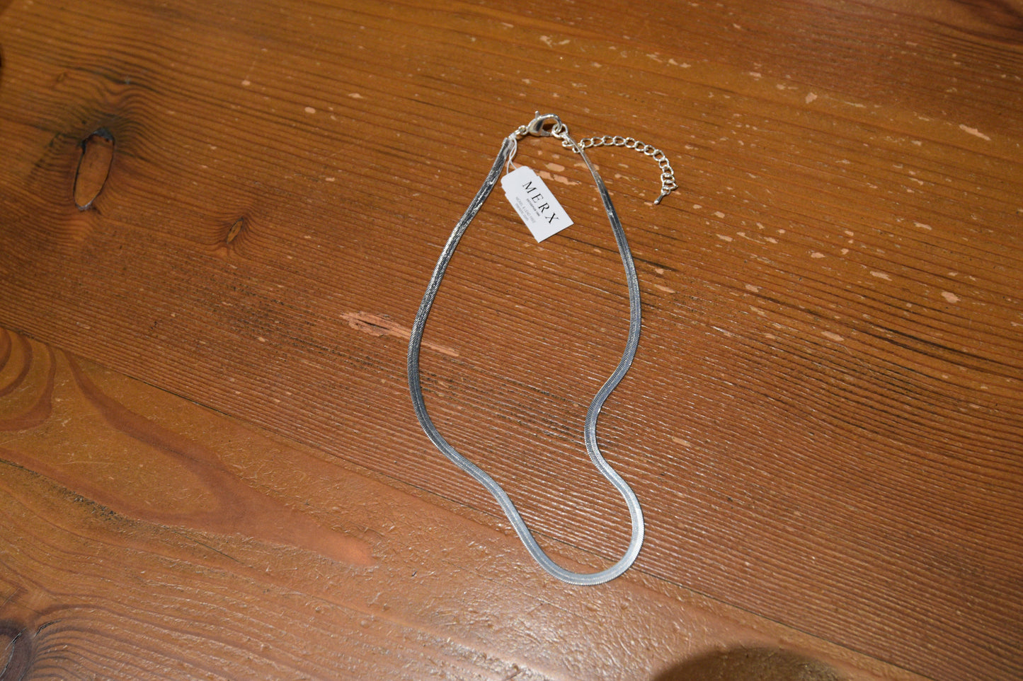 MERX - Adjustable Silver Chain Necklace