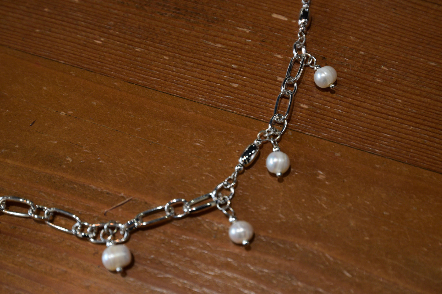 MERX - Linked Chained Pearl Necklace