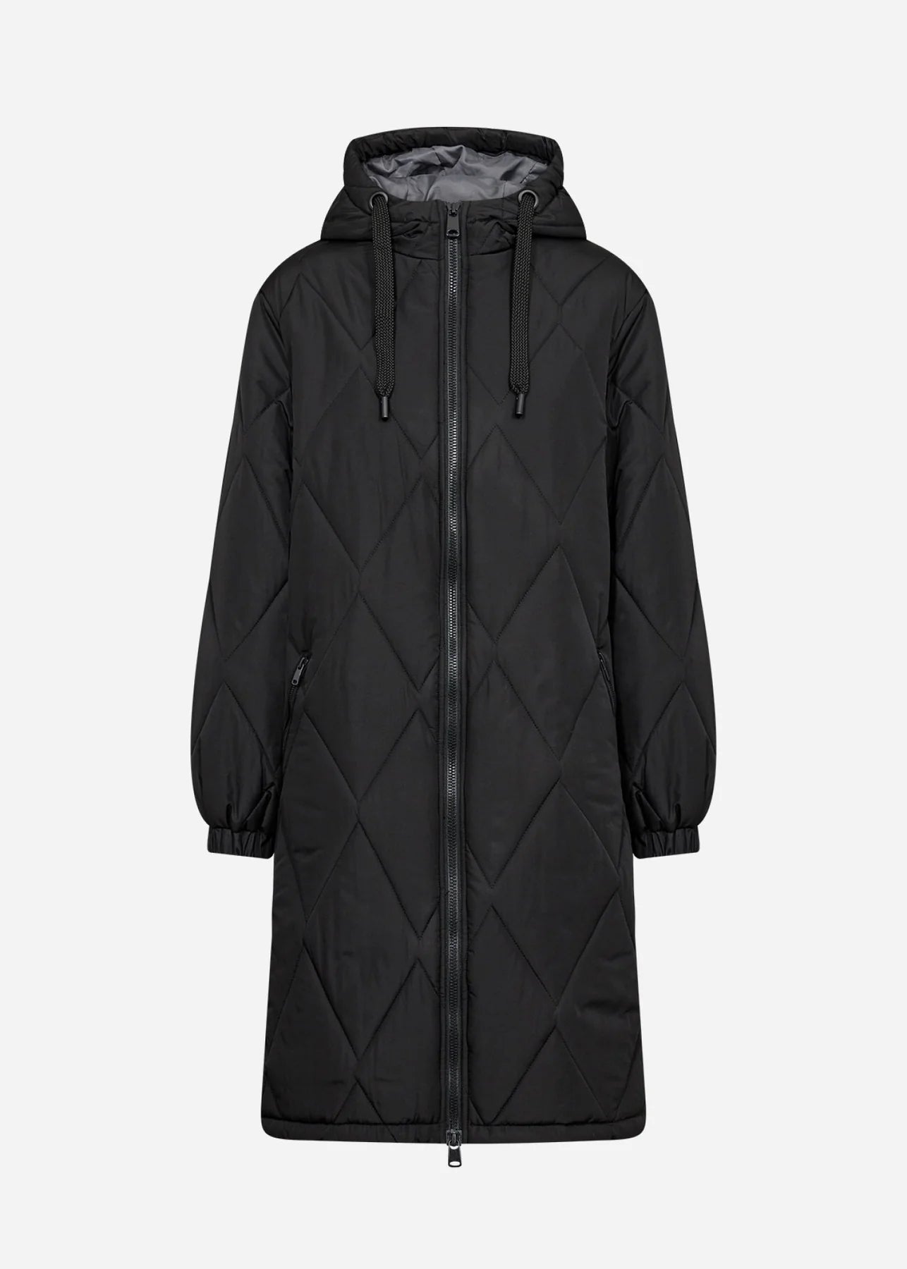 Soya Concept - Fenya Thick Quilted Coat in Black