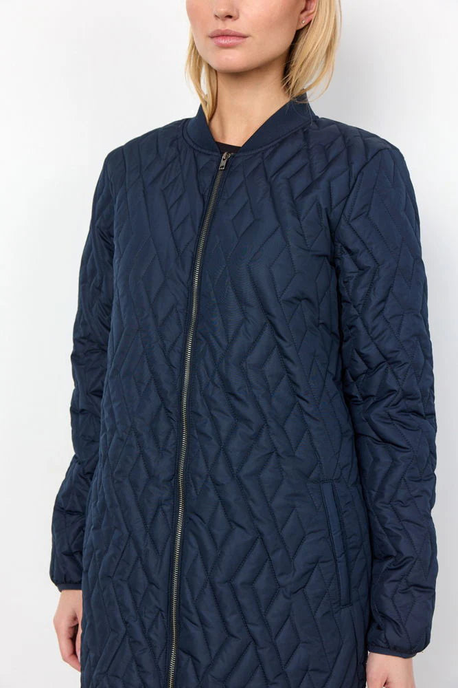 Soya Concept - Fenya Longline Jacket in Navy