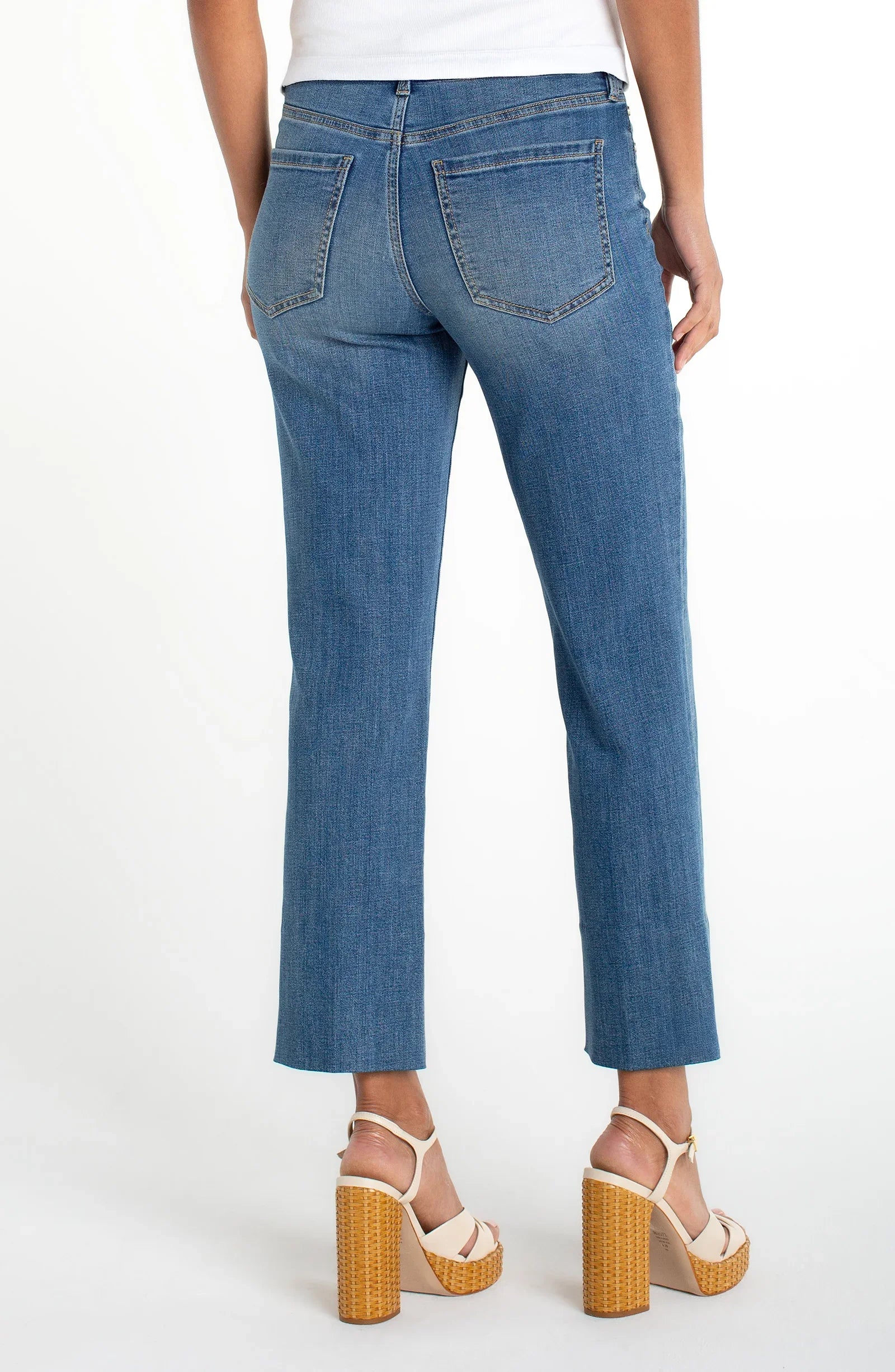 Liverpool - Kennedy Crop Straight With Blind Hem (Newport Beach) - Gayle's Fashions