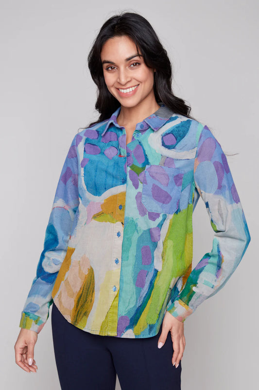 Claire Desjardins - Walk for a While Button-Front Shirt