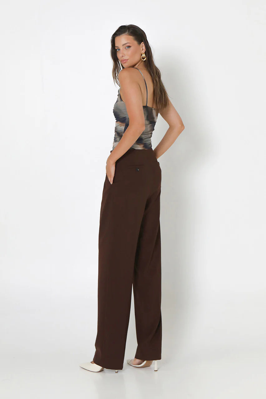 Madison the Label - Wynter Pant in Cocoa