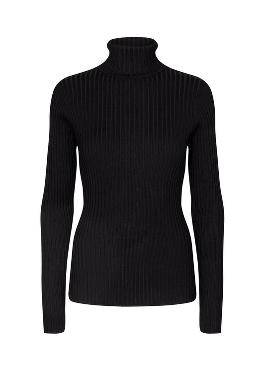 Soya Concept black ribbed turtle neck