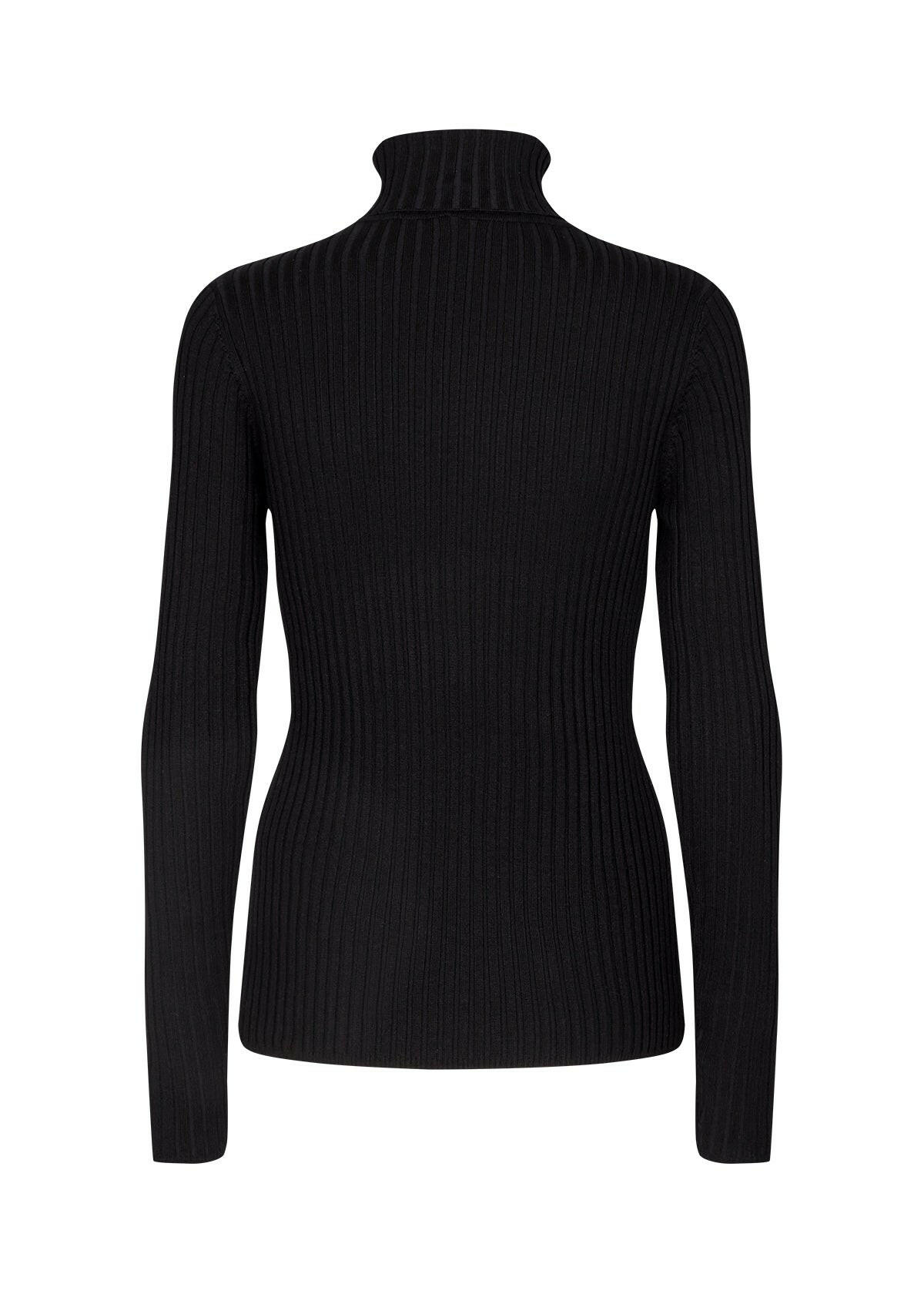 Soya Concept black ribbed turtle neck - Gayle's Fashions